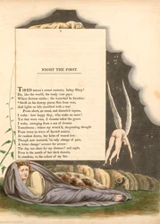 Illustration de William Blake pour Night Thoughts, Planche 01